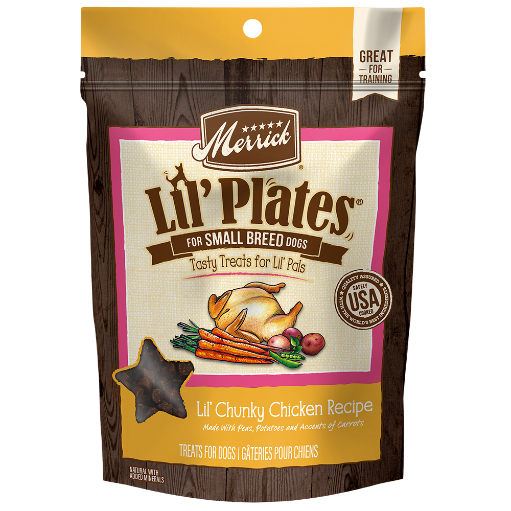 Lil Plates Lil Chunky Chicken Dog Treats Merrick Pet Care