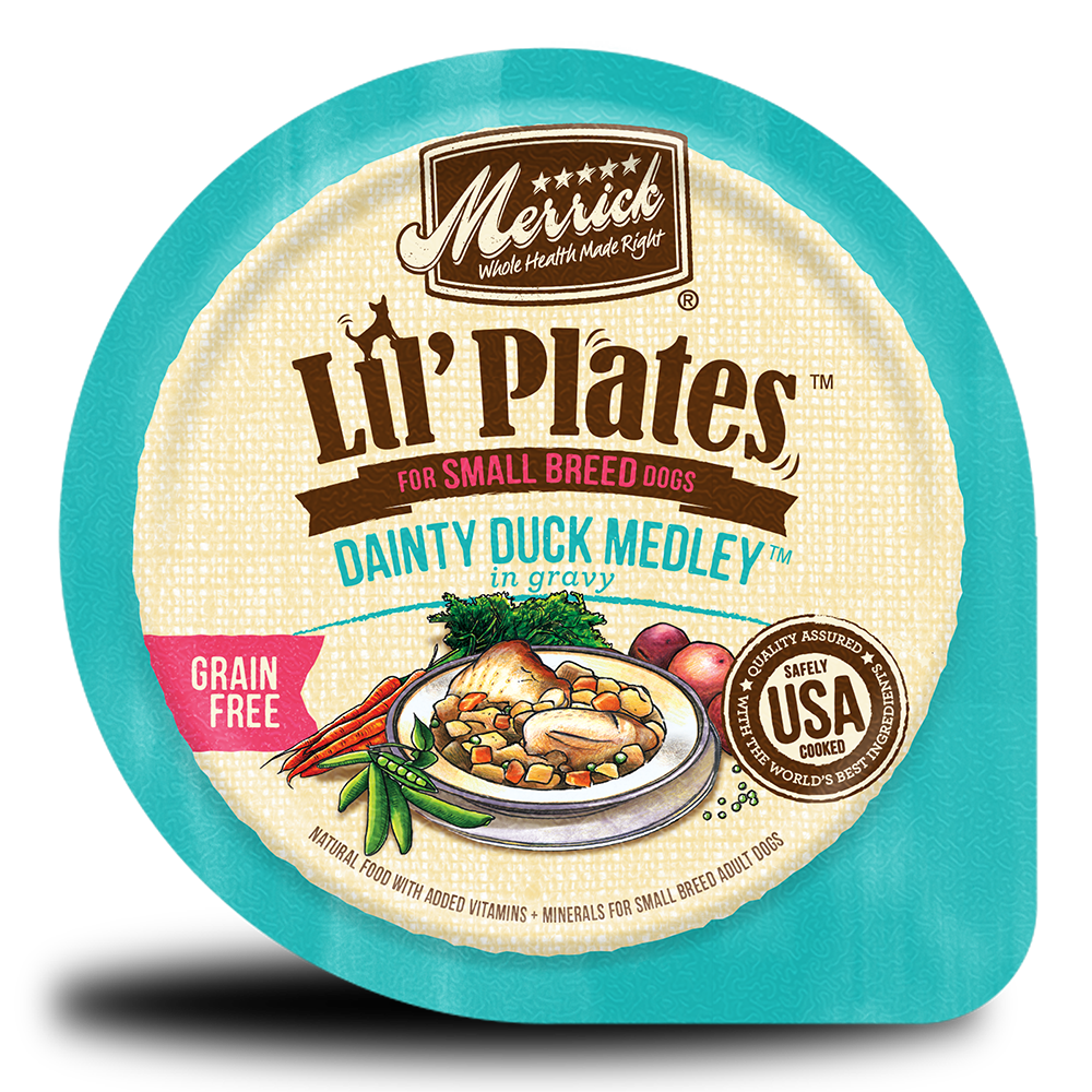 Lil Plates Small Breed Grain Free Duck Wet Food Merrick Pet Care