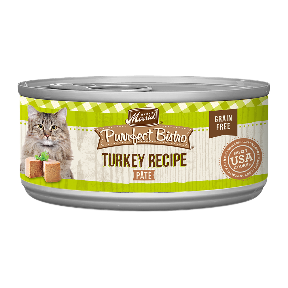 Purrfect Bistro Grain Free Turkey Pate Wet Cat Food Merrick Pet Care