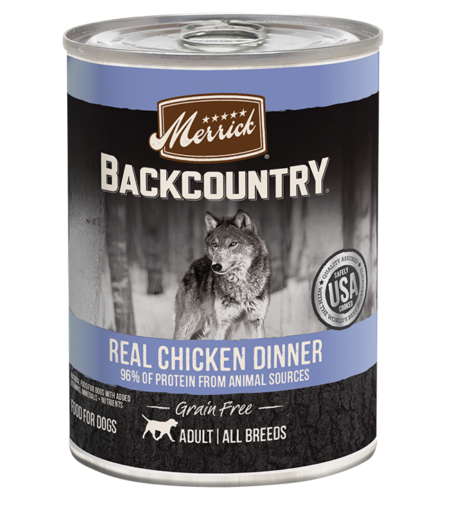 Backcountry Grain Free Real Chicken Wet Dog Food Merrick Pet Care