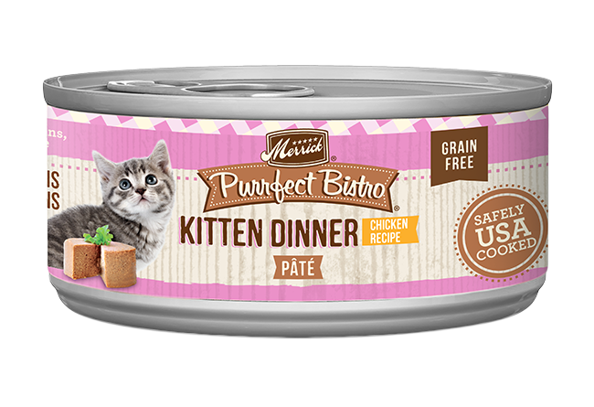 Purrfect Bistro Grain Free Canned Wet Kitten Food Merrick Pet Care