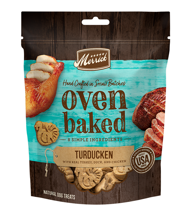 Oven Baked Turducken Dog Treats Merrick Pet Care