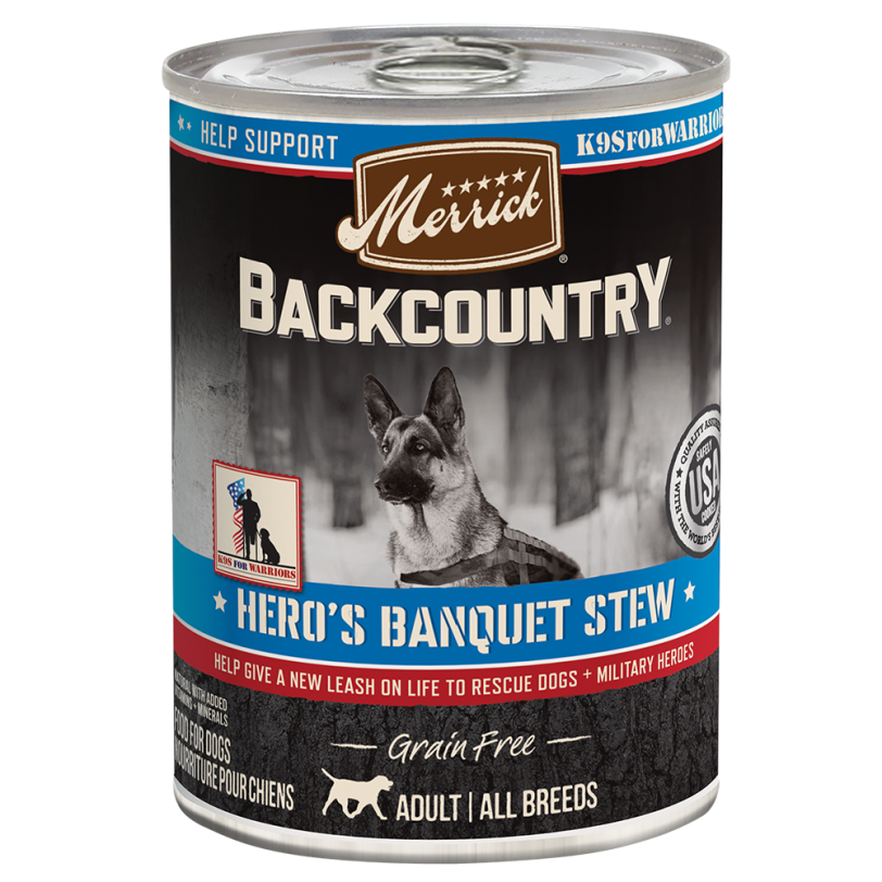 Backcountry Grain Free Hero's Banquet Stew - Front of can