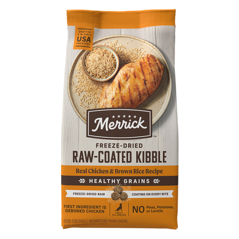 Healthy Grains Freeze-dried Raw-coated Kibble Real Chicken + Brown Rice Recipe