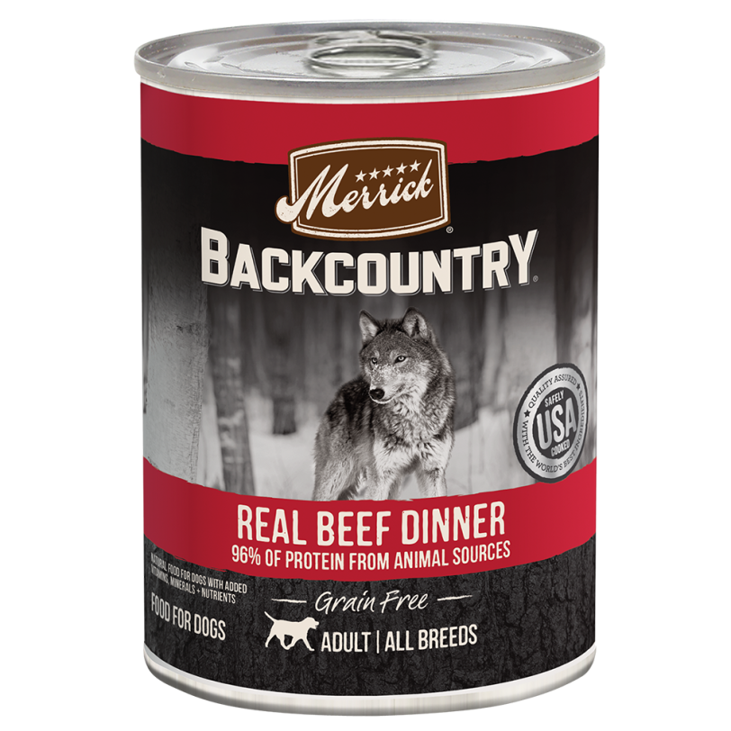 Backcountry Grain Free Real Beef Dinner Wet Dog Food 