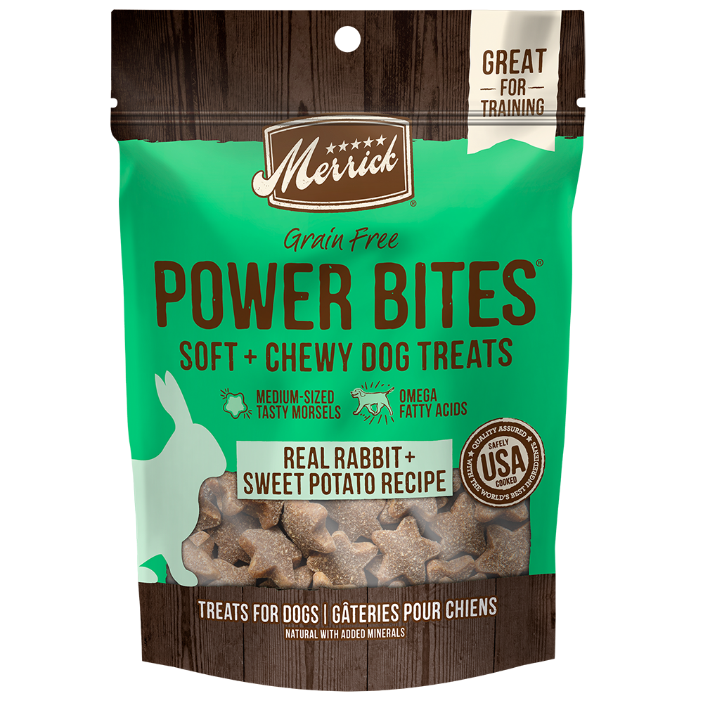 Power Bites Real Rabbit & Sweet Potato Dog Treats 