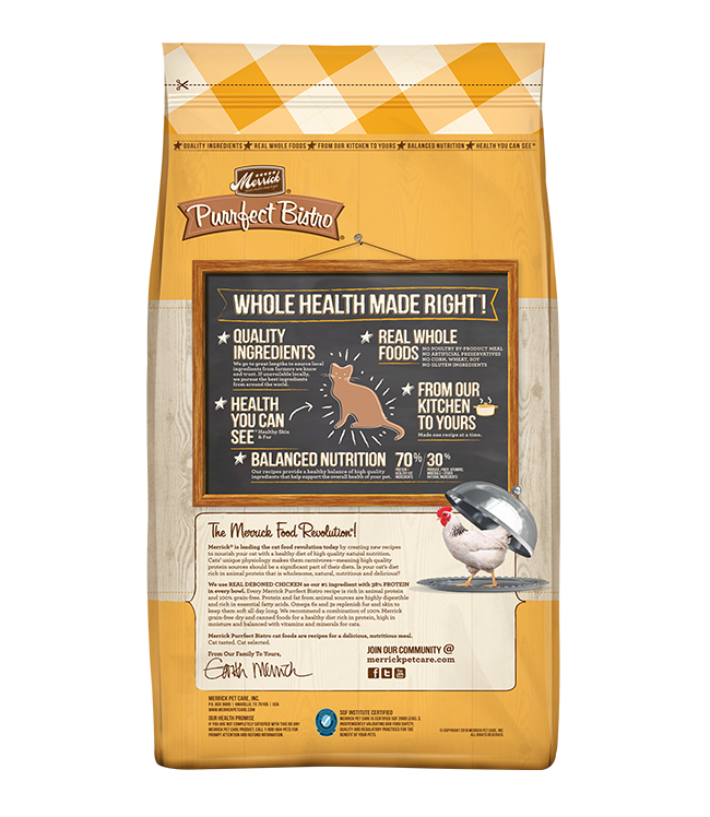 Purrfect Bistro Chicken & Sweet Potato Dry Cat Food | Merrick Pet Care