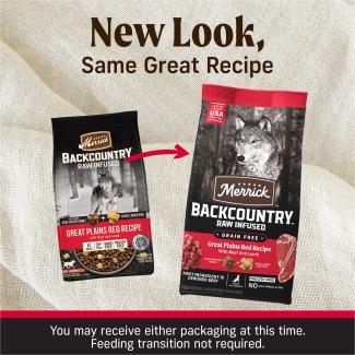 Backcountry Raw Great Plains Red Grain Free Dog Food Merrick Pet Care