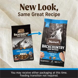 Backcountry Raw Infused Large Breed Dry Dog Food Merrick Pet Care