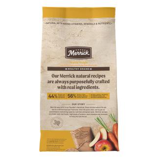 Merrick dog food weight management best sale