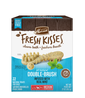 Fresh Kisses Mint Medium Dog Dental Treats Merrick Pet Care