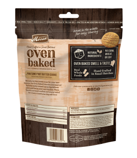 mer oven baked treats pawsome peanut butter back lg