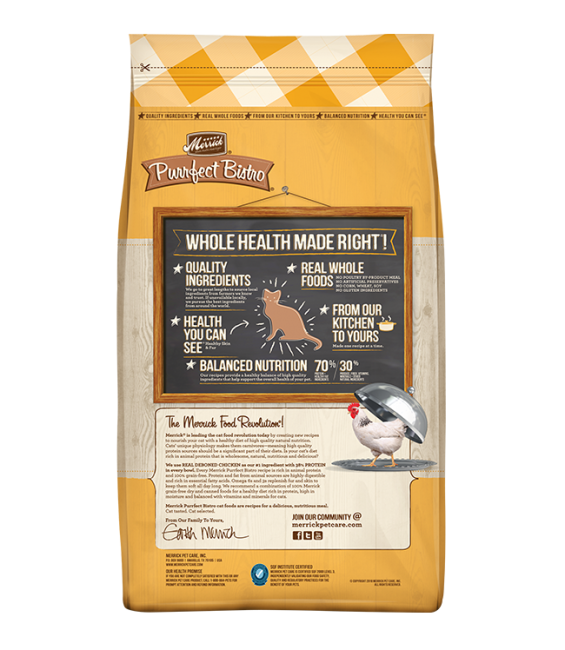 Purrfect Bistro Chicken & Sweet Potato Dry Cat Food | Merrick Pet Care